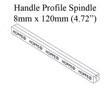 Hoppe 120mm x 8 mm Handle Spindle 517565